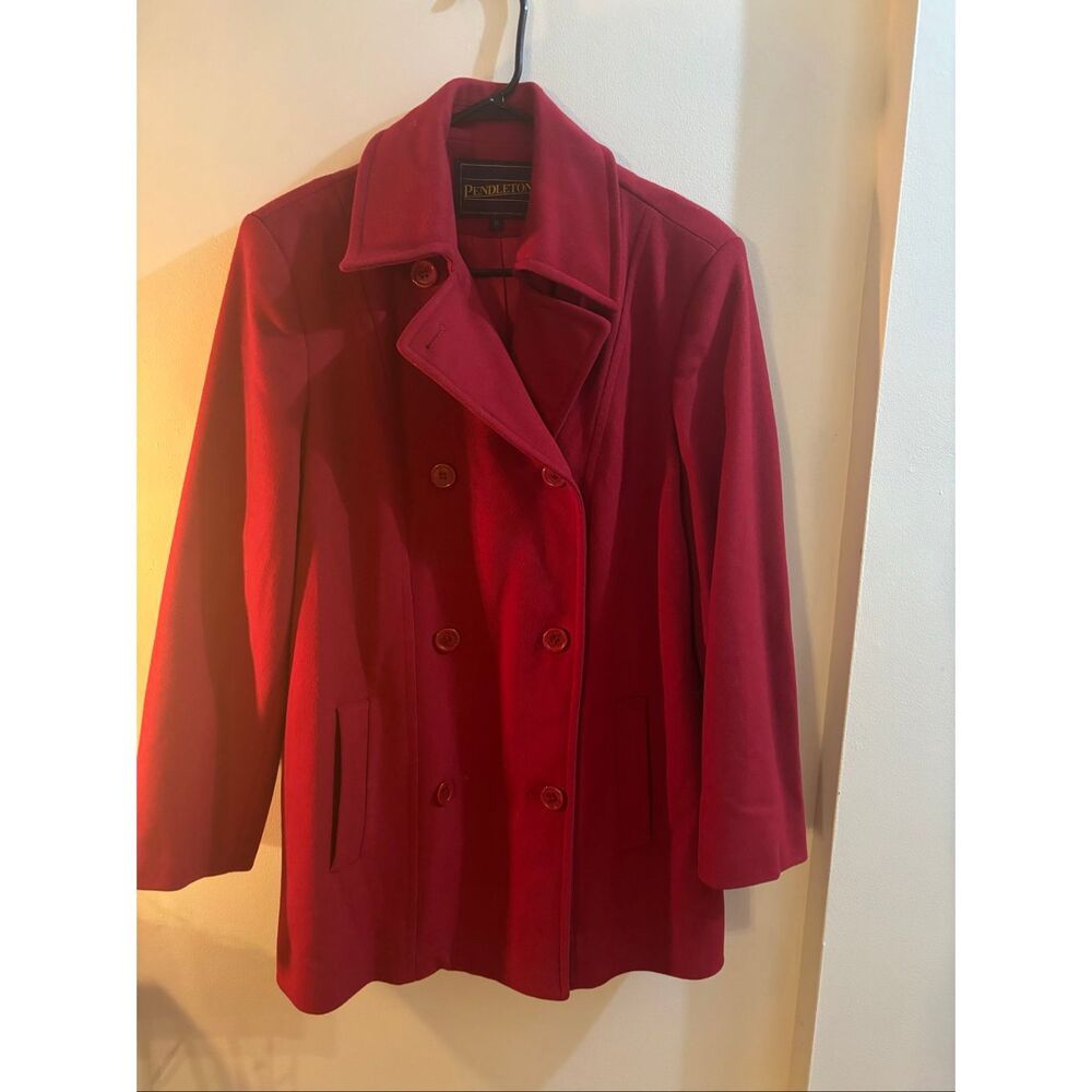 Pendleton Red Wool Coat - image 1